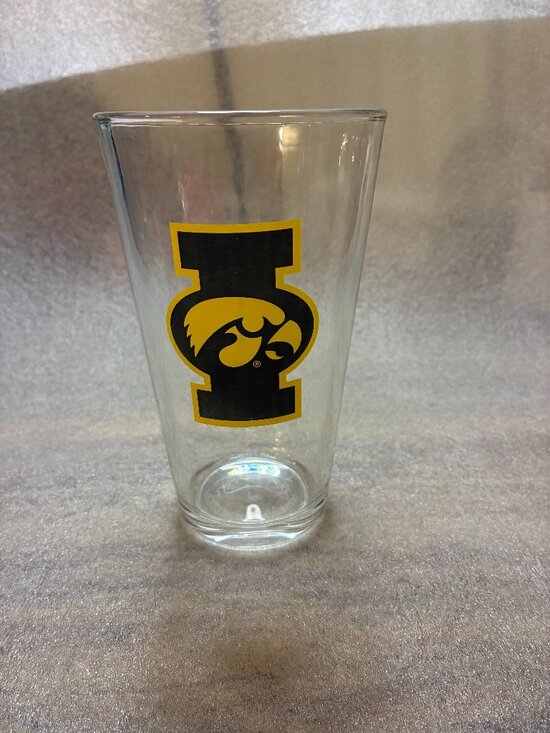 Other - University of Iowa Hawkeyes 16 Oz Glass